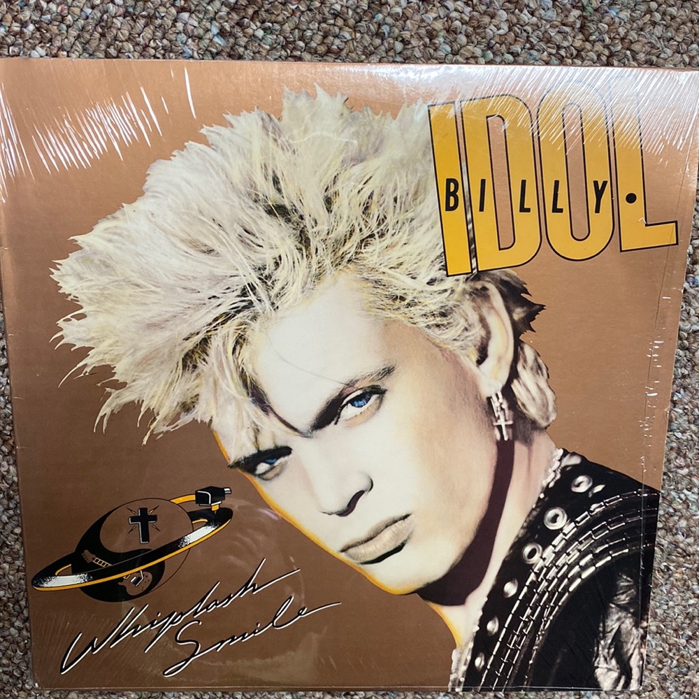 Billy Idol- Whiplash Smile- 1986- Chrysalis Record Vinyl LP